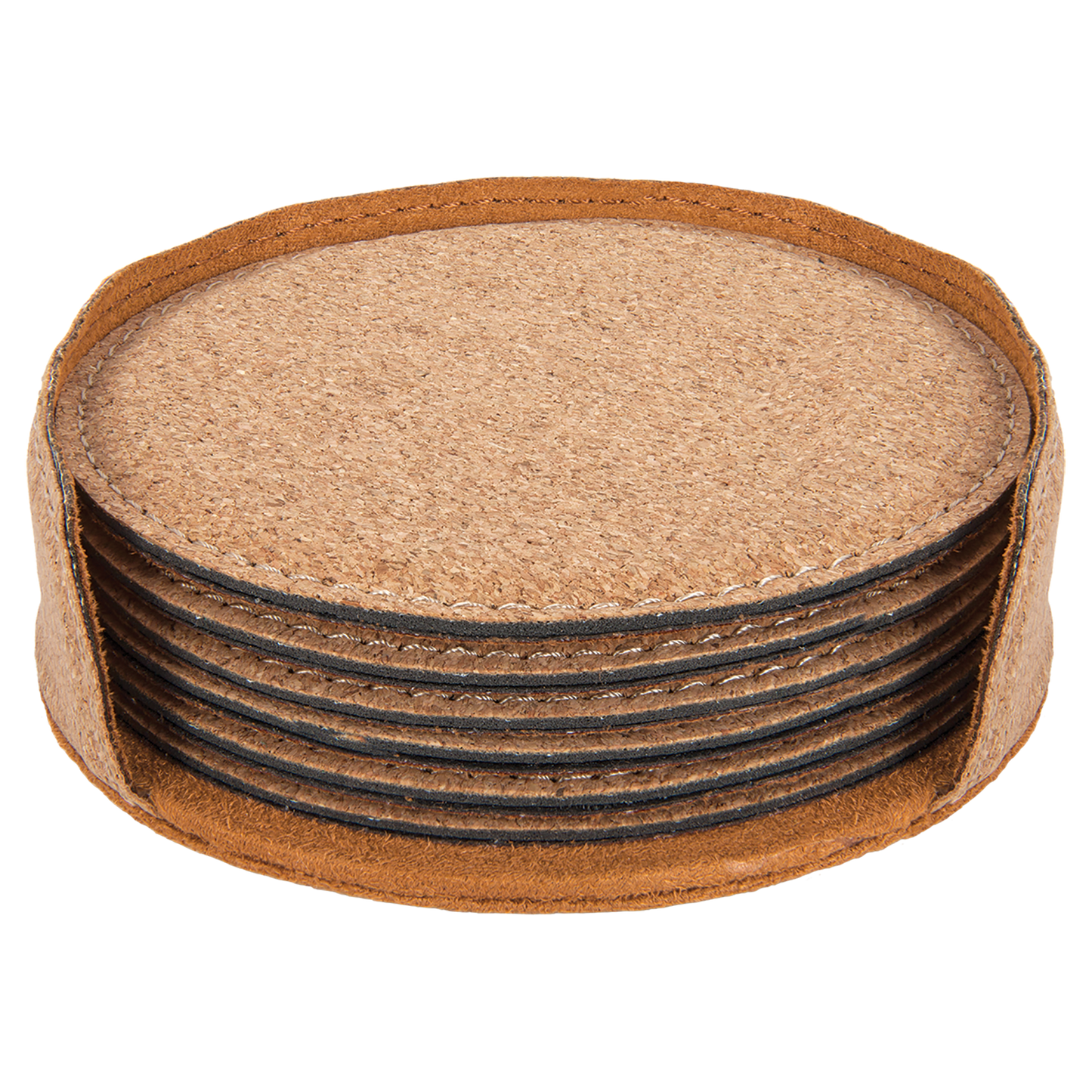 4" ROUND CORK COASTER SET