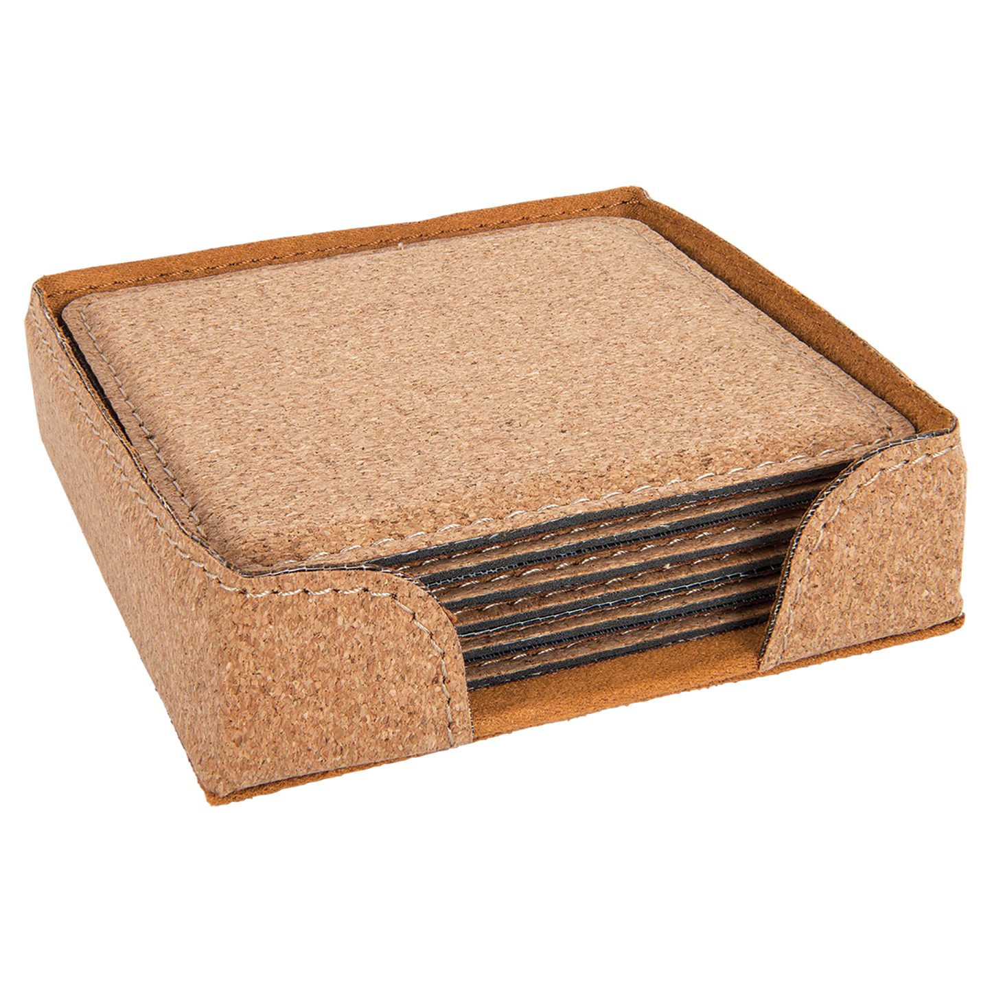 4X4 SQR CORK COASTER SET