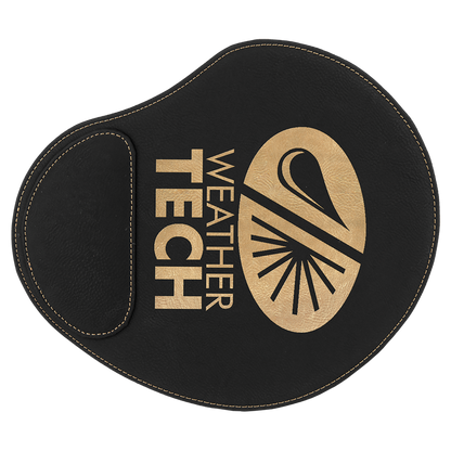 9X10.25"BLK/GLD MOUSE PAD