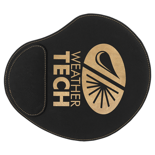 9X10.25"BLK/GLD MOUSE PAD