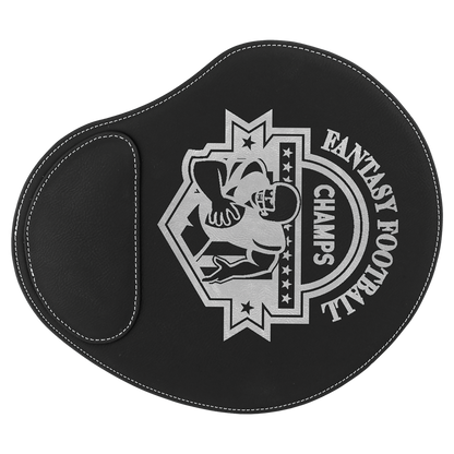 9X10.25"BLK/SLV MOUSE PAD