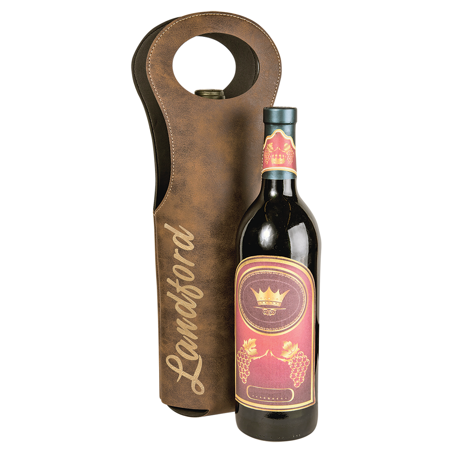 RSTC/GLD LSR LTHR WINE BG