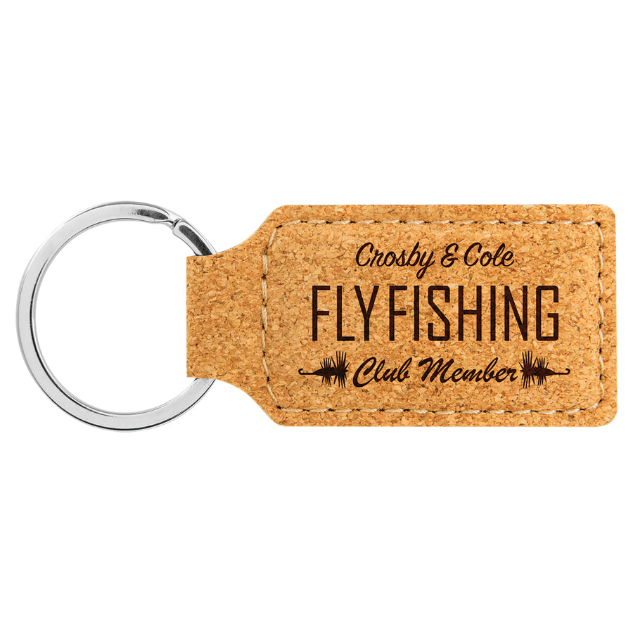2.75X1.25 CORK KEYCHAIN