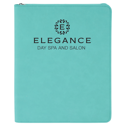 9.5X12 TEAL PRTFLIO W/ZIP