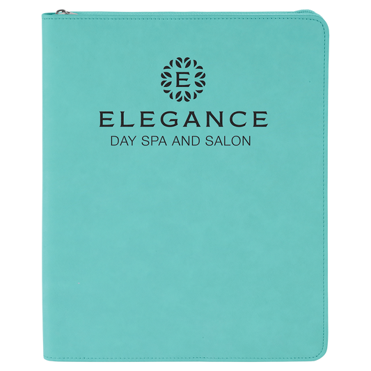 9.5X12 TEAL PRTFLIO W/ZIP