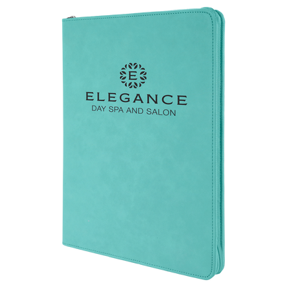 9.5X12 TEAL PRTFLIO W/ZIP