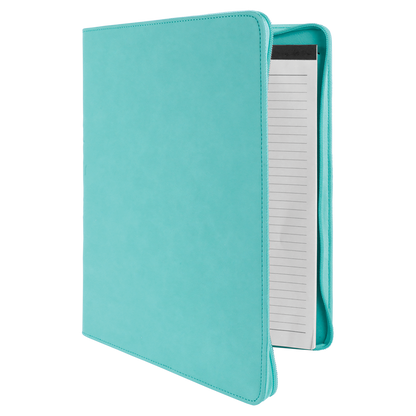 9.5X12 TEAL PRTFLIO W/ZIP