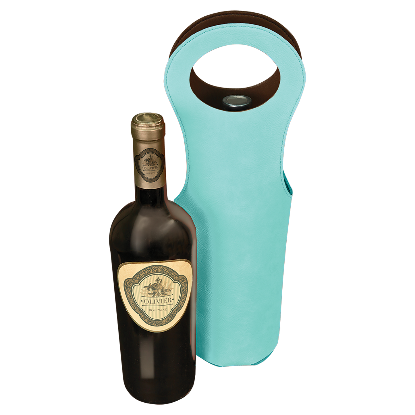 TEAL LASER LEATHR WINE BG
