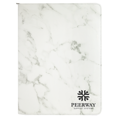9.5X12WHT MRBL PRTFL W/ZP