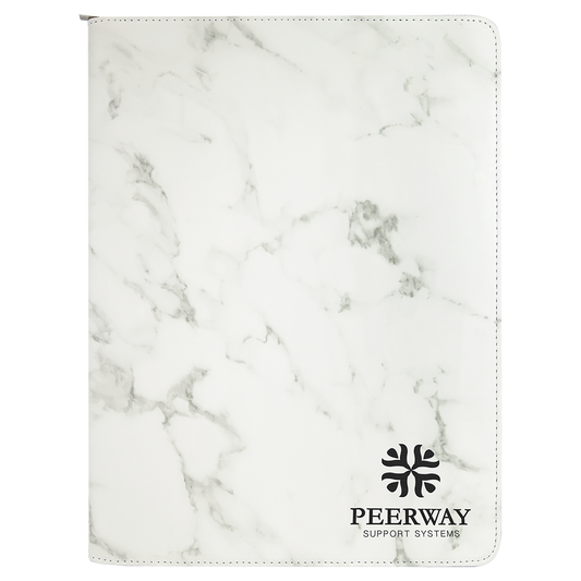 9.5X12WHT MRBL PRTFL W/ZP