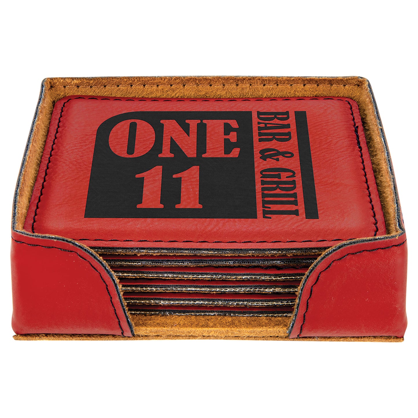 4X4 SQR RED/BLK CSTR SET