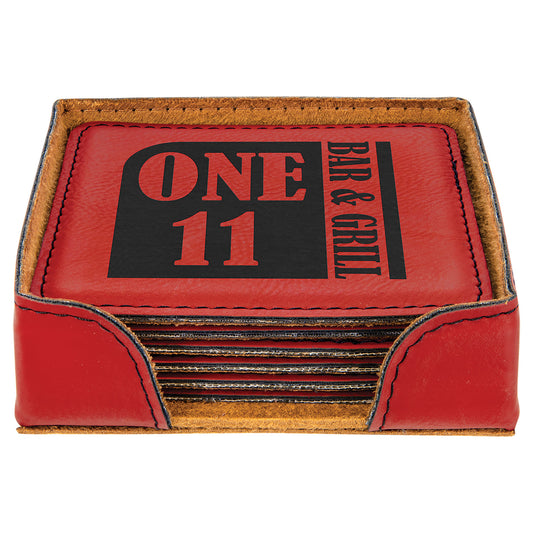 4X4 SQR RED/BLK CSTR SET