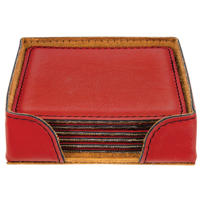 4X4 SQR RED/BLK CSTR SET