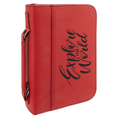 Book/Bible Cover with Handle & Zipper