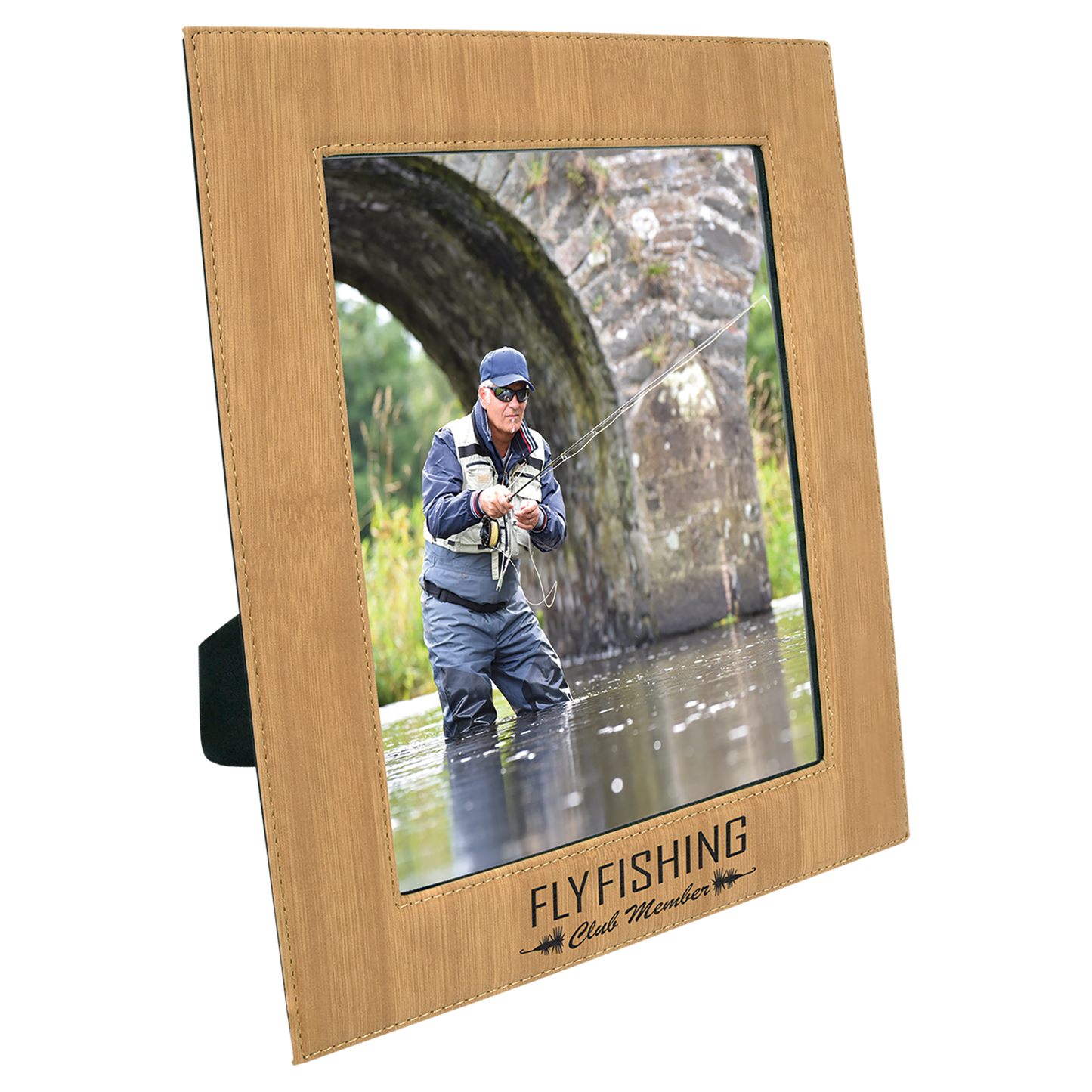 8X10 BAMBOO LTHR PHTO FRM