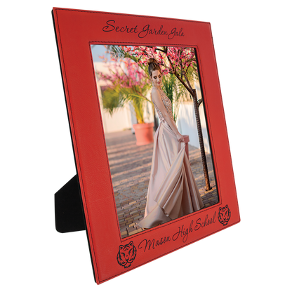8X10RED/BLK LTHR PHTO FRM