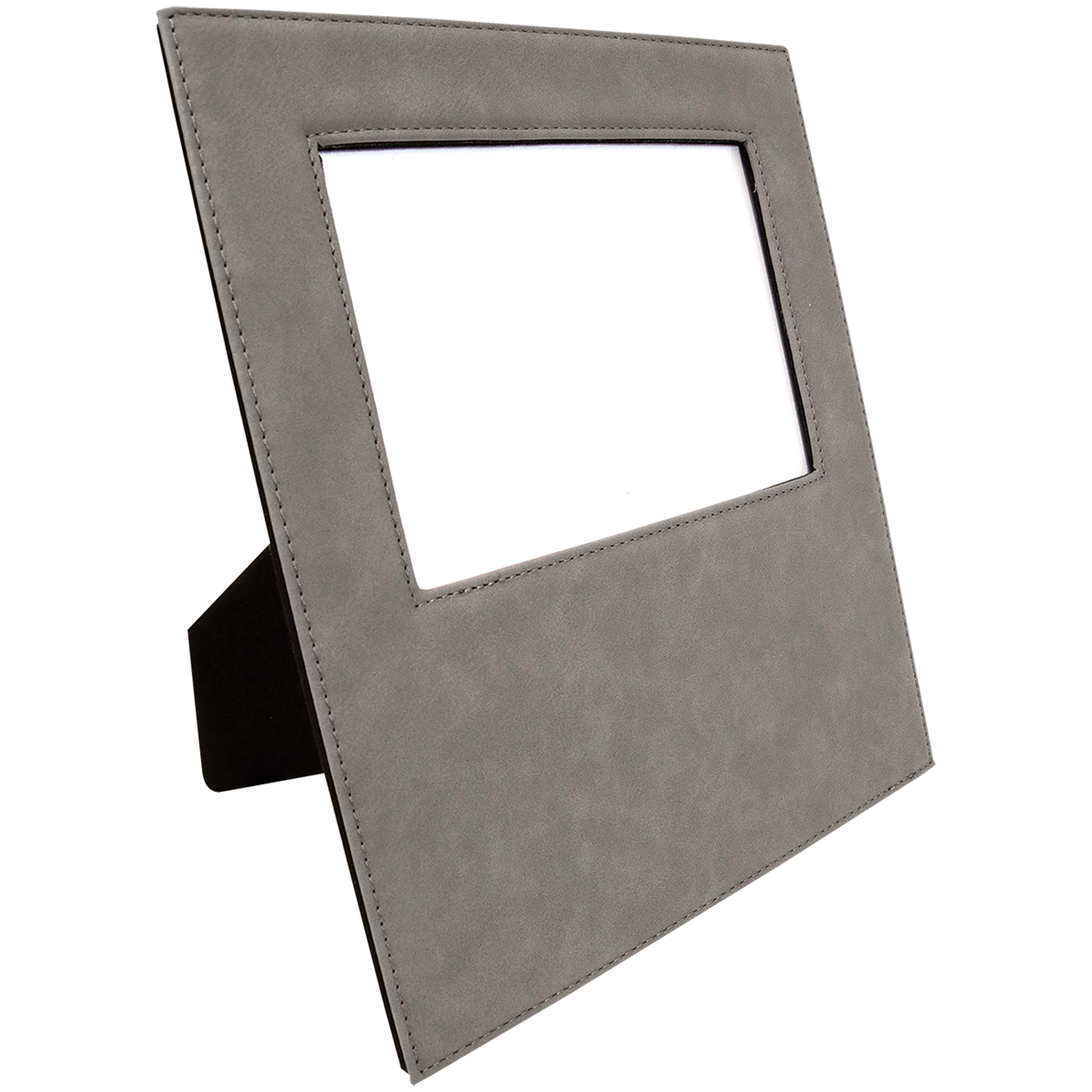 5X7 GRAY LTHR PHOTO FRAME