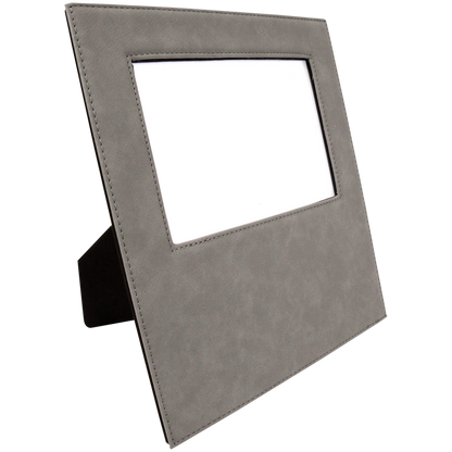 5X7 GRAY LTHR PHOTO FRAME