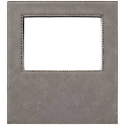 5X7 GRAY LTHR PHOTO FRAME