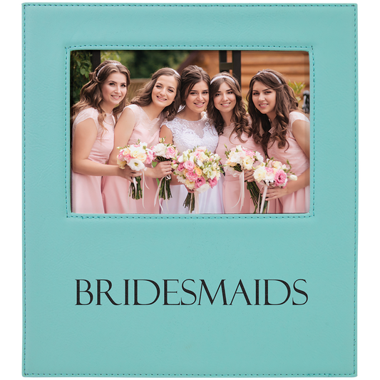 5X7 TEAL LTHR PHOTO FRAME