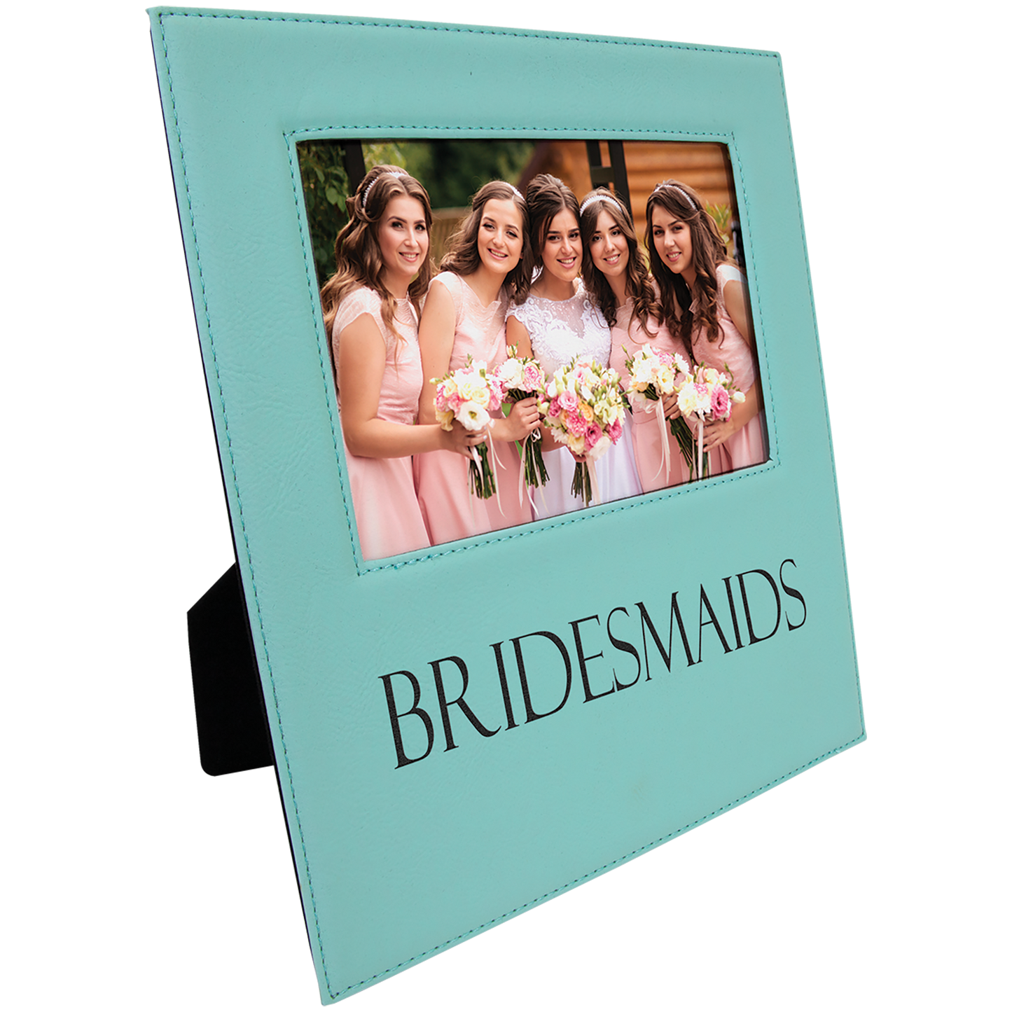 5X7 TEAL LTHR PHOTO FRAME