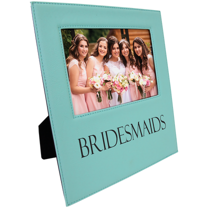 5X7 TEAL LTHR PHOTO FRAME