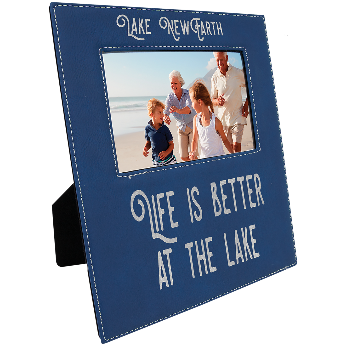 4X6 BLU/SLV PHOTO FRAME