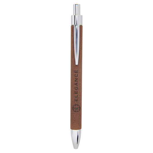 DK BRWN LASER LEATHER PEN