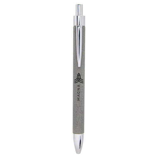 GRAY LASER LEATHER PEN