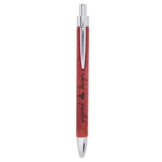 ROSE LASER LEATHER PEN
