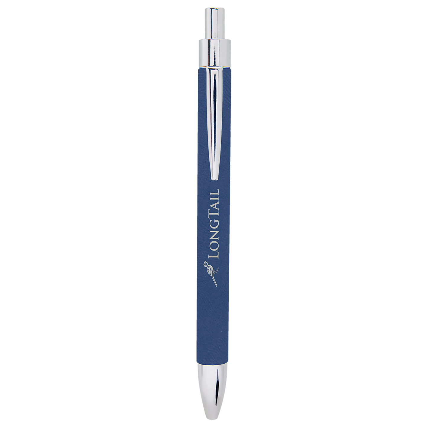 BLU/SLV LASER LEATHER PEN