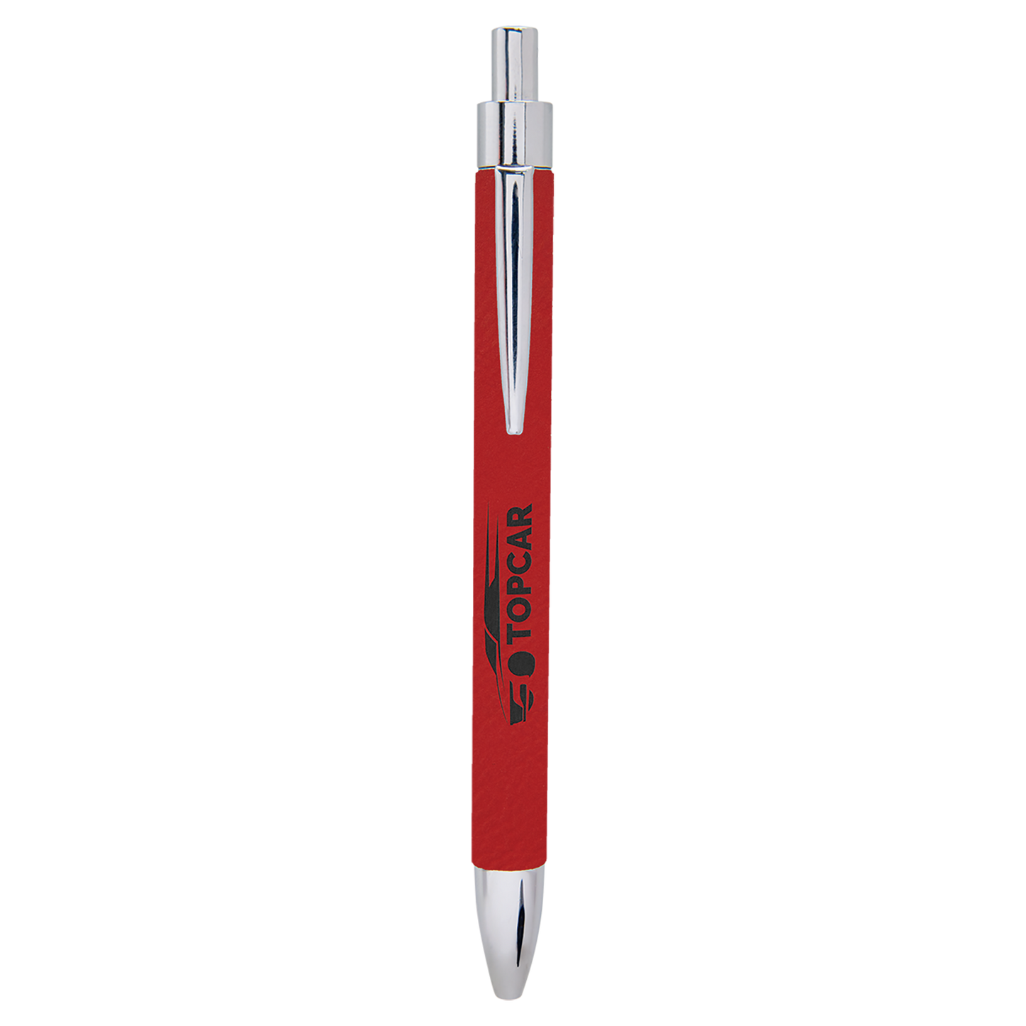 RED/BLK LASER LEATHER PEN