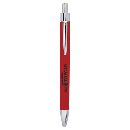 RED/BLK LASER LEATHER PEN