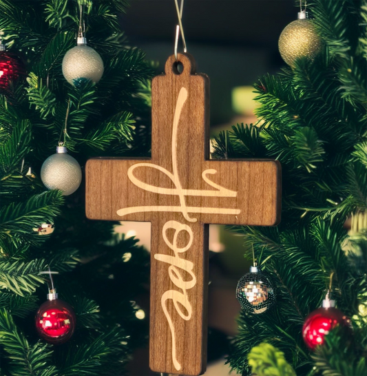 Cross Hope Ornament (Dark)