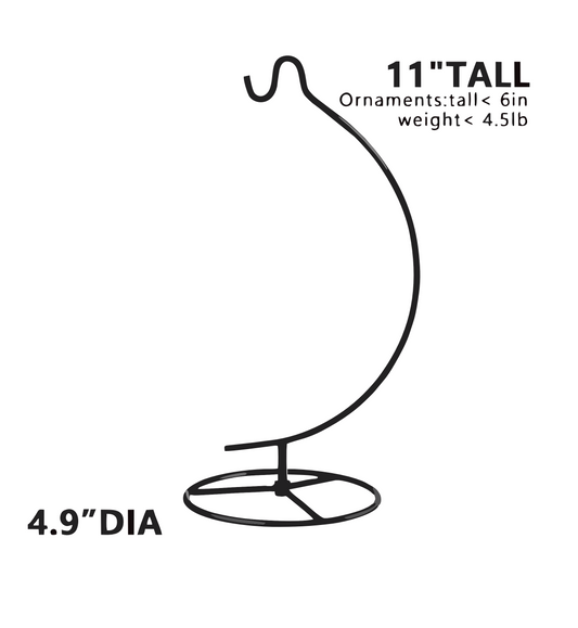 Wrought iron ornament hanger