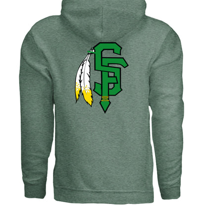 Heather Sport Dark Green - BACK