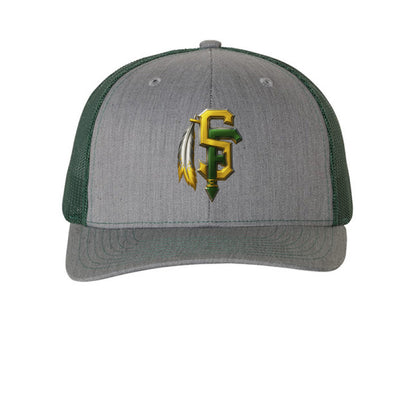 Heather Grey/ Dark Green - FRONT