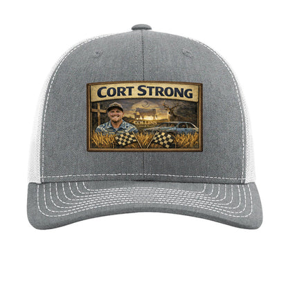 Heather Grey/ White - FRONT