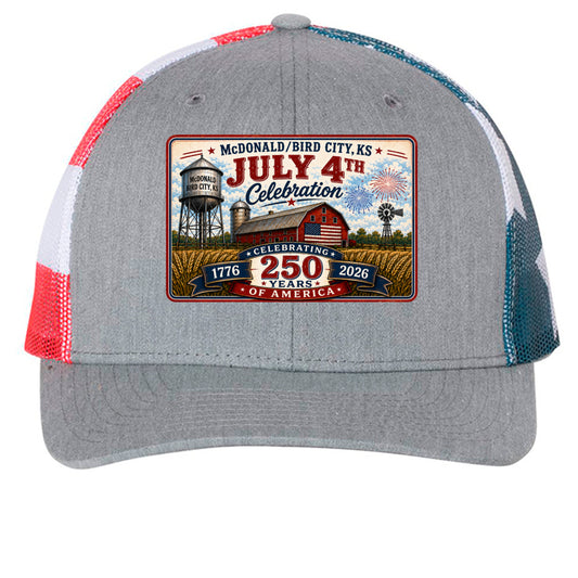Heather Grey/ Flag - 112PM - FRONT