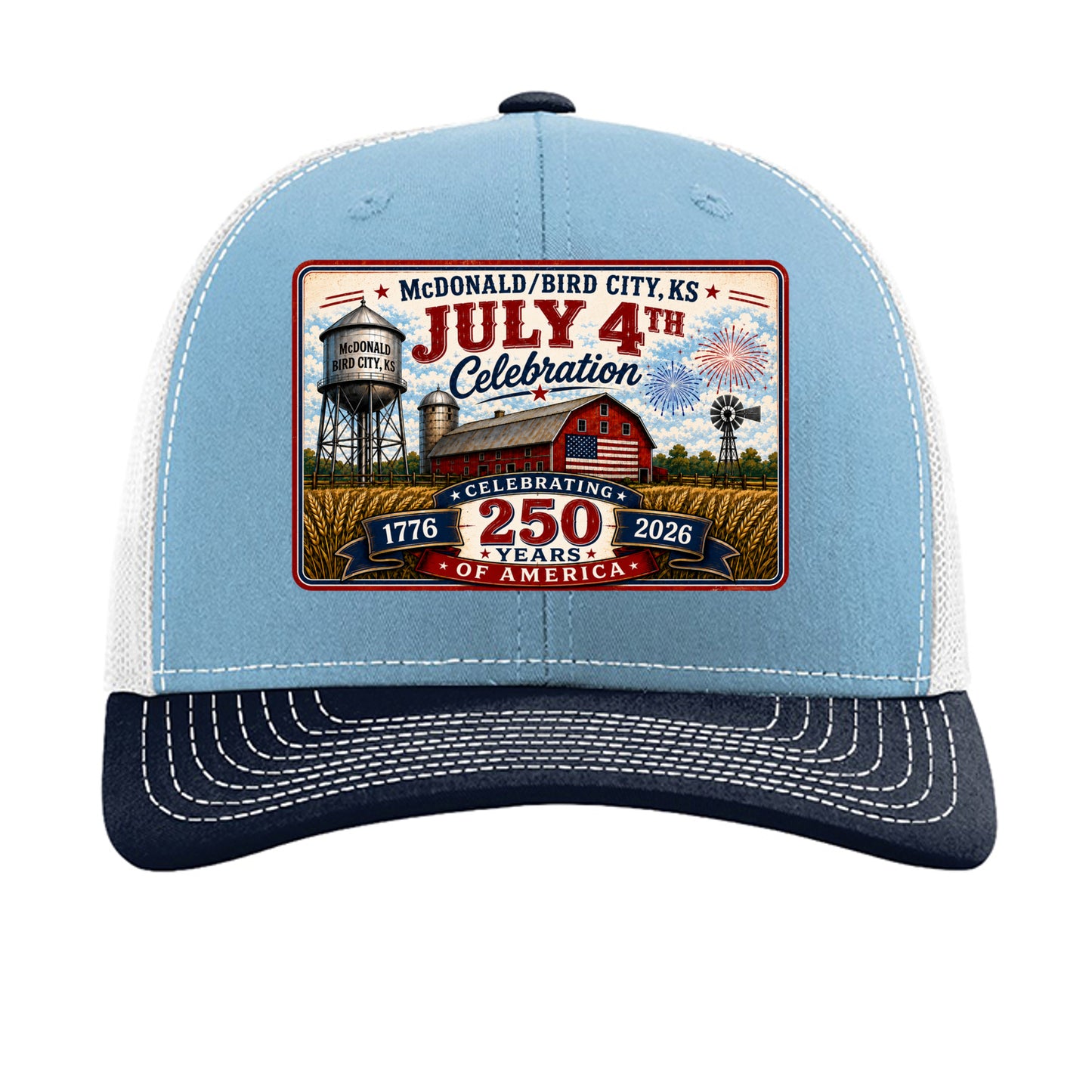 Columbia Blue/ White/ Navy - 112 - FRONT