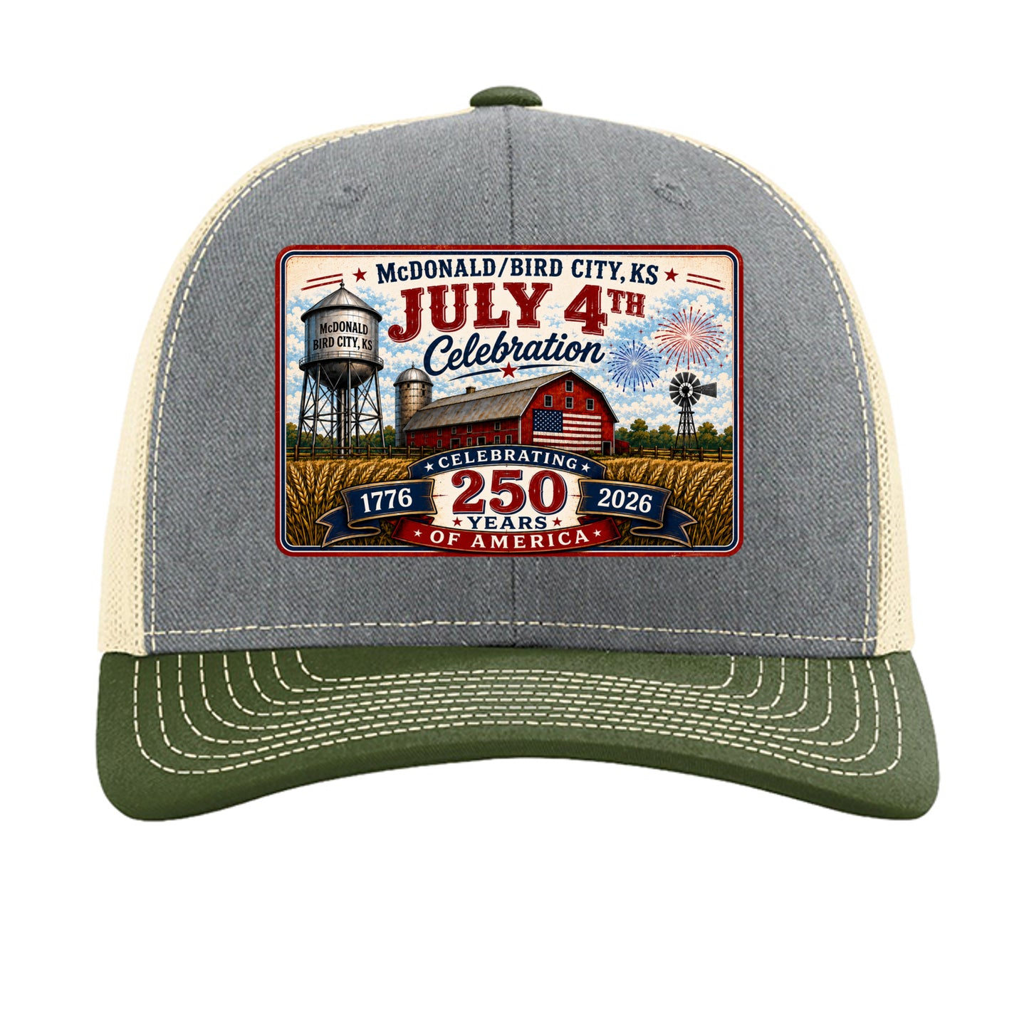 Heather Grey/ Birch/ Army Olive - 112 - FRONT