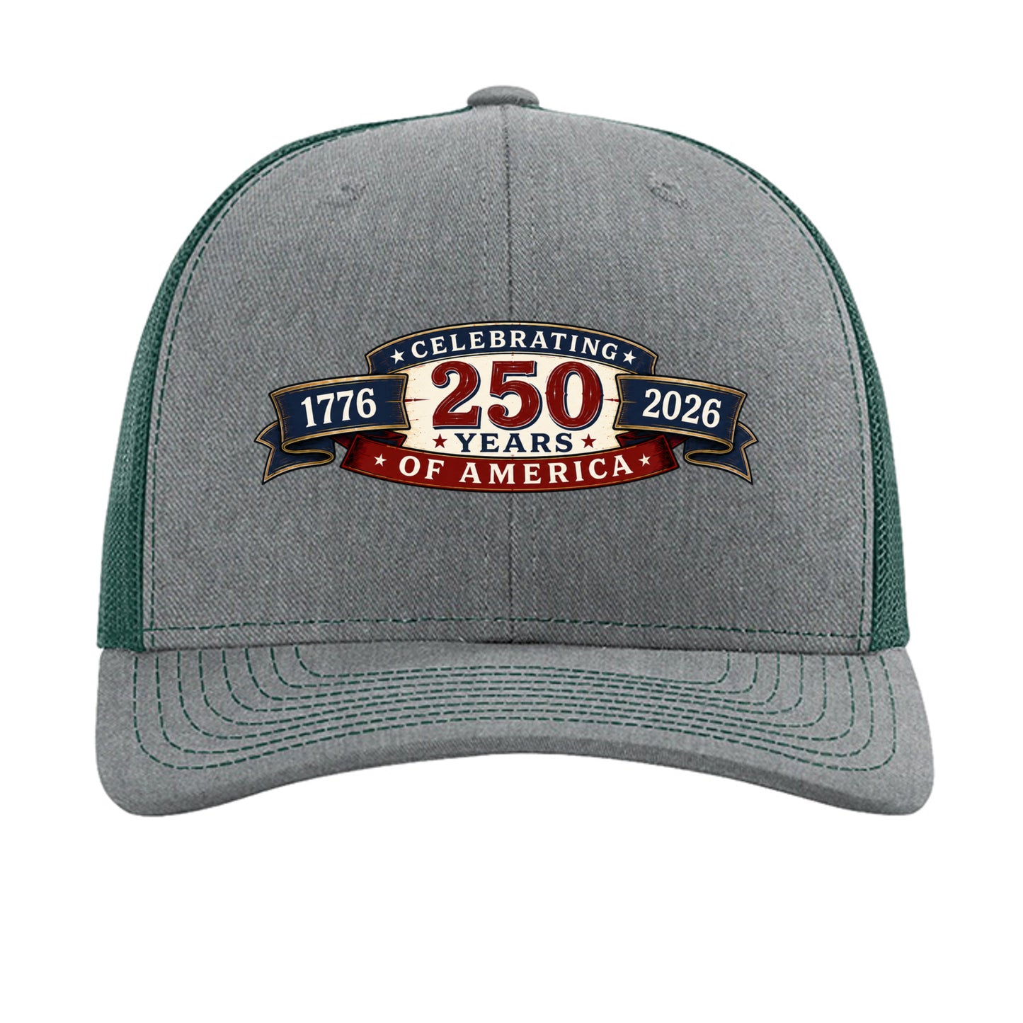 Heather Grey/ Dark Green - 112 - FRONT