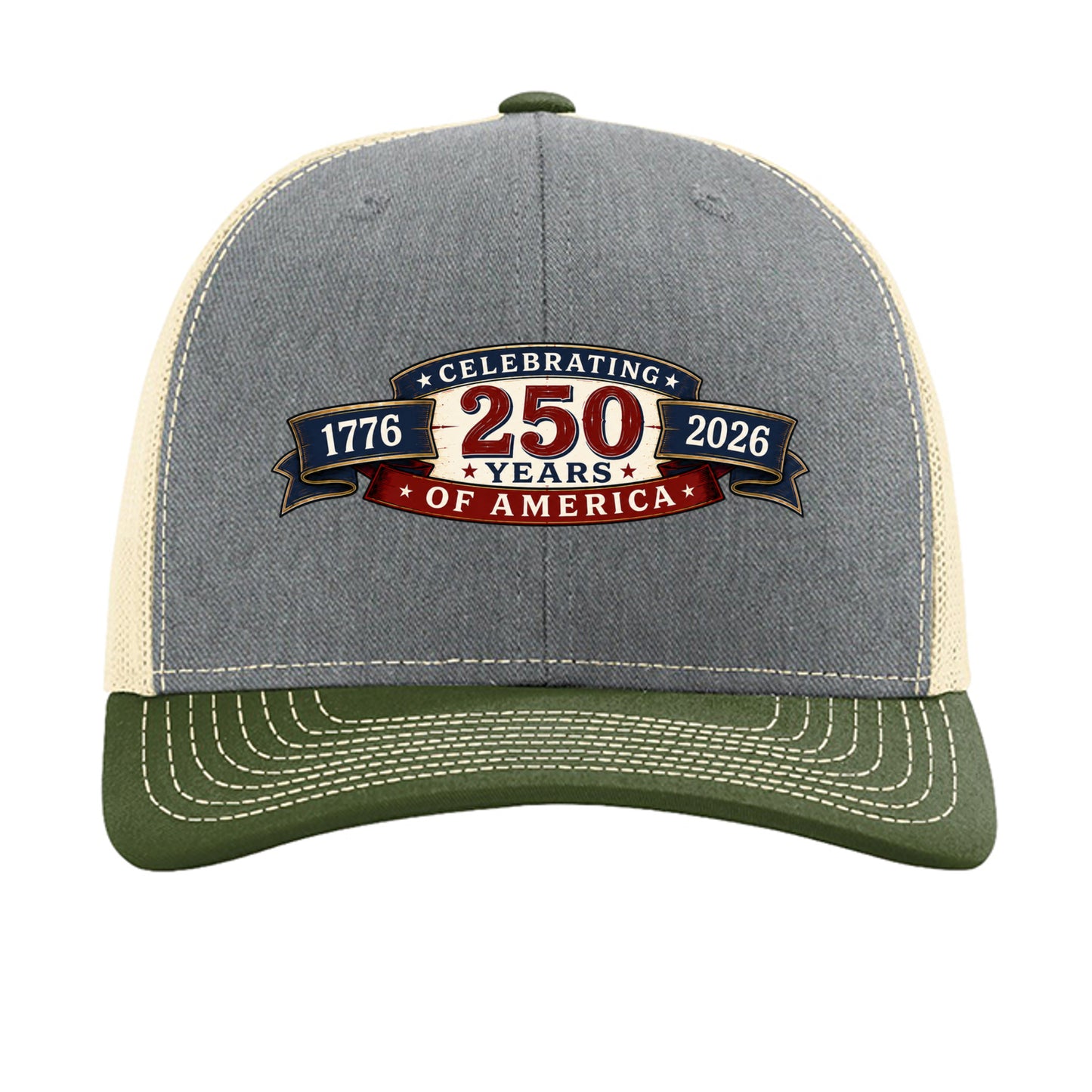 Heather Grey/ Birch/ Army Olive - 112 - FRONT