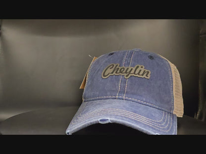Cheylin Blue Distressed Hat