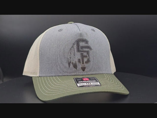 SFCHS Hat Gray/Army Green/Cream Hat